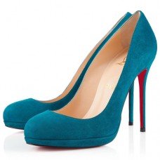Décolleté Christian Louboutin Filo 120mm color pavone
