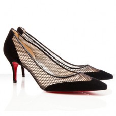 Décolleté Christian Louboutin Mireille Mesh 80mm nere