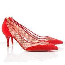 Décolleté Christian Louboutin Mireille Mesh 80mm rosse