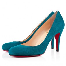 Décolleté Christian Louboutin Ron Ron 80mm color pavone Décolleté Christian Louboutin Ron Ron 80mm color pavone