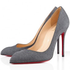 Décolleté Christian Louboutin Corneille 100mm grigie