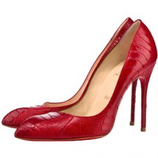 Décolleté Christian Louboutin Corneille 100mm rosso mandarino
