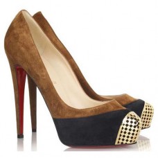 Décolleté Christian Louboutin Maggie 140mm marroni