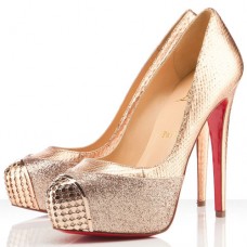 Décolleté Christian Louboutin Maggie 140mm color oro
