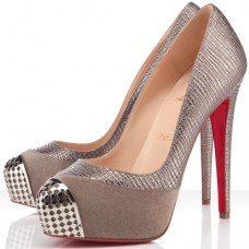 Décolleté Christian Louboutin Maggie 140mm Elefante Pewter
