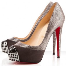 Décolleté Christian Louboutin Maggie 140mm marroni