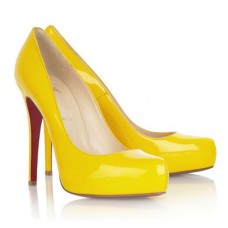 Décolleté Christian Louboutin Rolando 120mm gialle