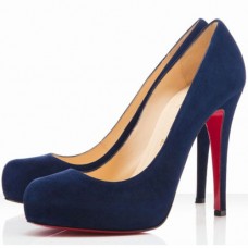 Décolleté Christian Louboutin Rolando 120mm blu navy