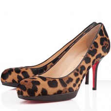 Décolleté Christian Louboutin Prorata 80mm con stampa leopardata