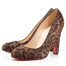 Décolleté Christian Louboutin Morphing 100mm con stampa leopardata