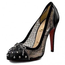 Décolleté Christian Louboutin Candy Lace 120mm nere