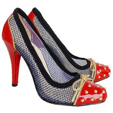 Décolleté Christian Louboutin Candy Lace 120mm rosse