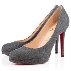 Décolleté Christian Louboutin New Simple 120mm grigie