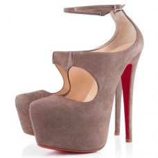 Décolleté Christian Louboutin Maillot 160mm color tortora