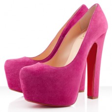 Décolleté Christian Louboutin Daffy 160mm rosa