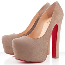 Décolleté Christian Louboutin Daffy 160mm color tortora