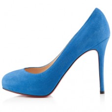 Décolleté Christian Louboutin New Declic 120mm blu Décolleté Christian Louboutin New Declic 120mm blu
