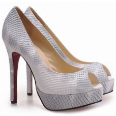 Christian Louboutin Altadama 140mm Peep Toe Décolleté Pitone