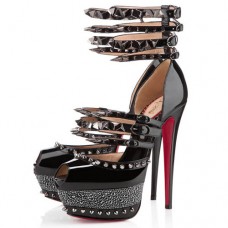 Décolleté Christian Louboutin Isolde 160mm con punta aperta, nere