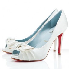 Borsa Christian Louboutin Madame Butterfly 100mm Special Occasion Off White Borsa Christian Louboutin Madame Butterfly 100mm Special Occasion Off White