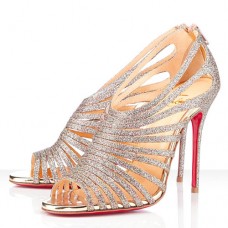 Décolleté Christian Louboutin Multibrida 100mm con punta aperta, multicolore