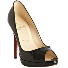 Décolleté Christian Louboutin Yolanda 120mm con punta aperta, nere