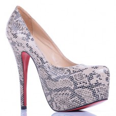 Sandali con plateau Christian Louboutin Daffodile Lace da 160 mm, grigi