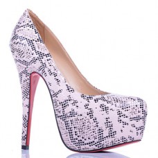 Sandali con plateau Christian Louboutin Daffodile Lace da 160 mm, bianchi