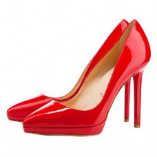 Décolleté Christian Louboutin Pigalle Plato 120mm rosse