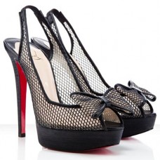 Christian Louboutin Exclu 140mm Slingbacks Nero Christian Louboutin Exclu 140mm Slingbacks Nero