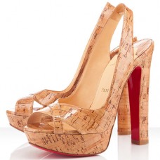 Christian Louboutin Marple Town 140mm Slingbacks Natural