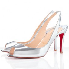 Scarpe slingback Christian Louboutin You You 80mm argento