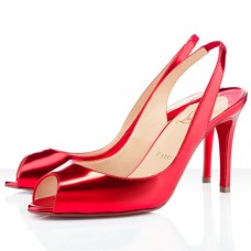 Scarpe Christian Louboutin You You 80mm Slingbacks rosse
