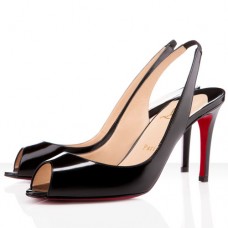 Scarpe slingback Christian Louboutin You You 80mm nere