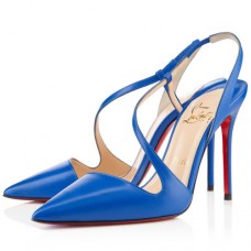 Christian Louboutin June 100mm Slingbacks Blu