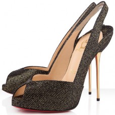 Décolleté Christian Louboutin Boulimina 120mm con cinturino posteriore, nere