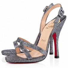Christian Louboutin Fine Romance 120mm Slingbacks Grigio Christian Louboutin Fine Romance 120mm Slingbacks Grigio