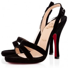 Sandali Christian Louboutin Fine Romance 120mm Slingbacks neri