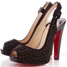 Sandali Christian Louboutin Aicha 120mm Slingback neri