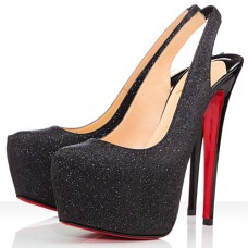 Sandali Christian Louboutin Dafsling 160mm Slingback neri