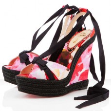 Zeppe Christian Louboutin Isabelle 140 mm rosa