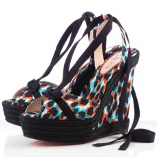 Zeppe Christian Louboutin Isabelle 140 mm blu