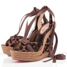 Zeppe Christian Louboutin Isabelle 140mm Leopard