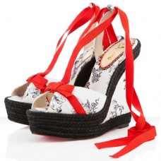 Zeppe Christian Louboutin Isabelle 140 mm bianche Zeppe Christian Louboutin Isabelle 140 mm bianche