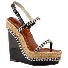 Zeppe Christian Louboutin Macarena 120mm marroni