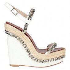 Zeppe Christian Louboutin Macarena 120mm bianche