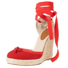 Zeppe Christian Louboutin Carino Plato 120mm rosse