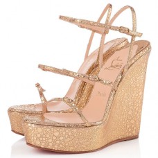 Zeppe Christian Louboutin 123 Zeppa 140 mm oro Zeppe Christian Louboutin 123 Zeppa 140 mm oro