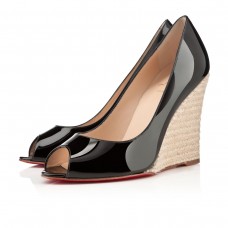 Zeppe Christian Louboutin Puglia 100mm nere Zeppe Christian Louboutin Puglia 100mm nere