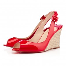 Zeppe Christian Louboutin Puglia 80mm Rossetto Rouge